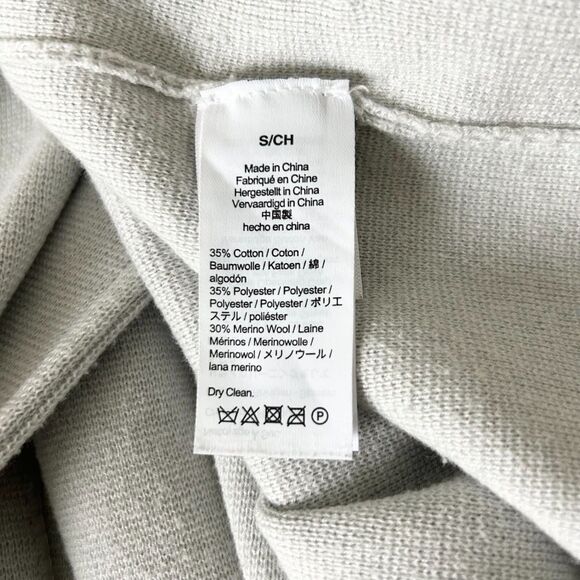 J.Crew Open Front Sweater Blazer Cardigan Light Gray Size Small - Picture 6 of 7